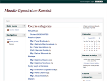 Tablet Screenshot of moodle.gym-karvina.cz